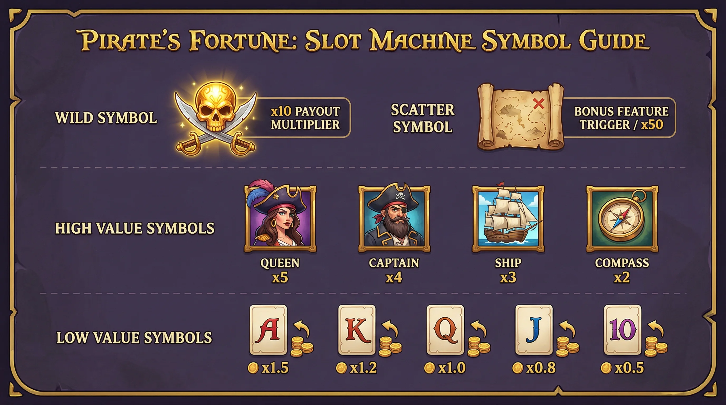 赏金女王游戏符号赔率指南